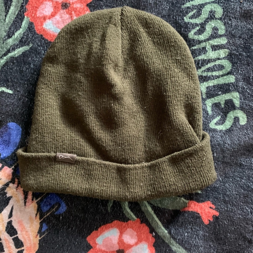Forest green beanie